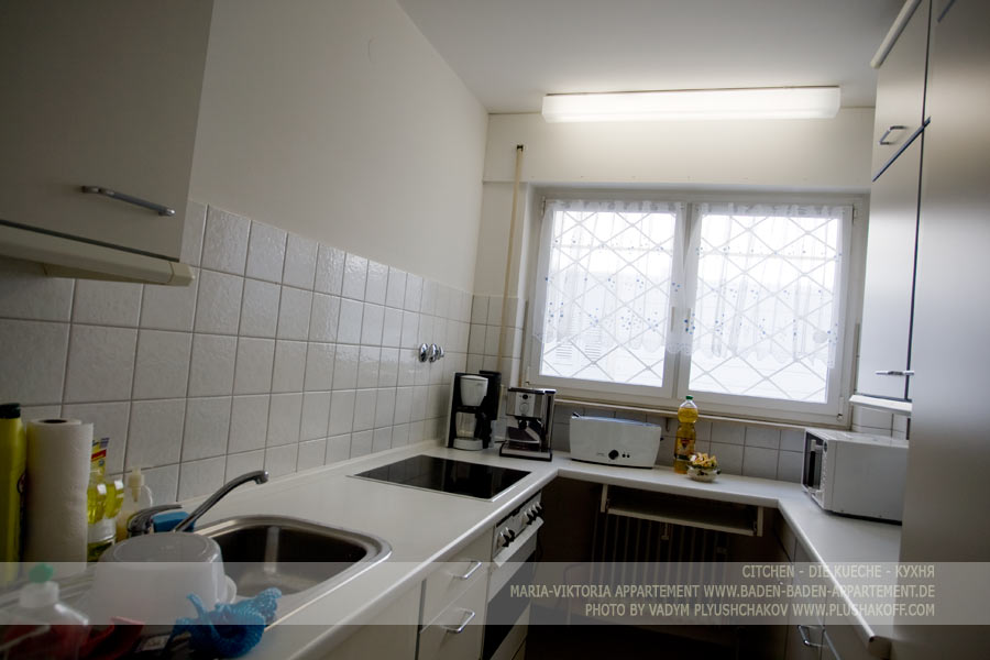 citchen, die kueche, кухня- Maria-Viktoria-Appartement in Baden-Baden