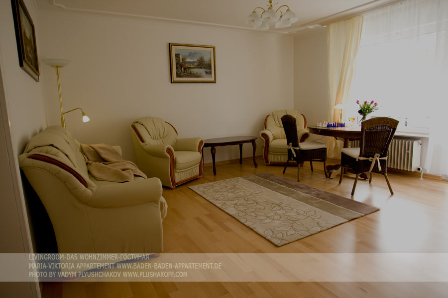 livingroom, das wohnzimmer, гостиная- Maria-Viktoria-Appartement in Baden-Baden